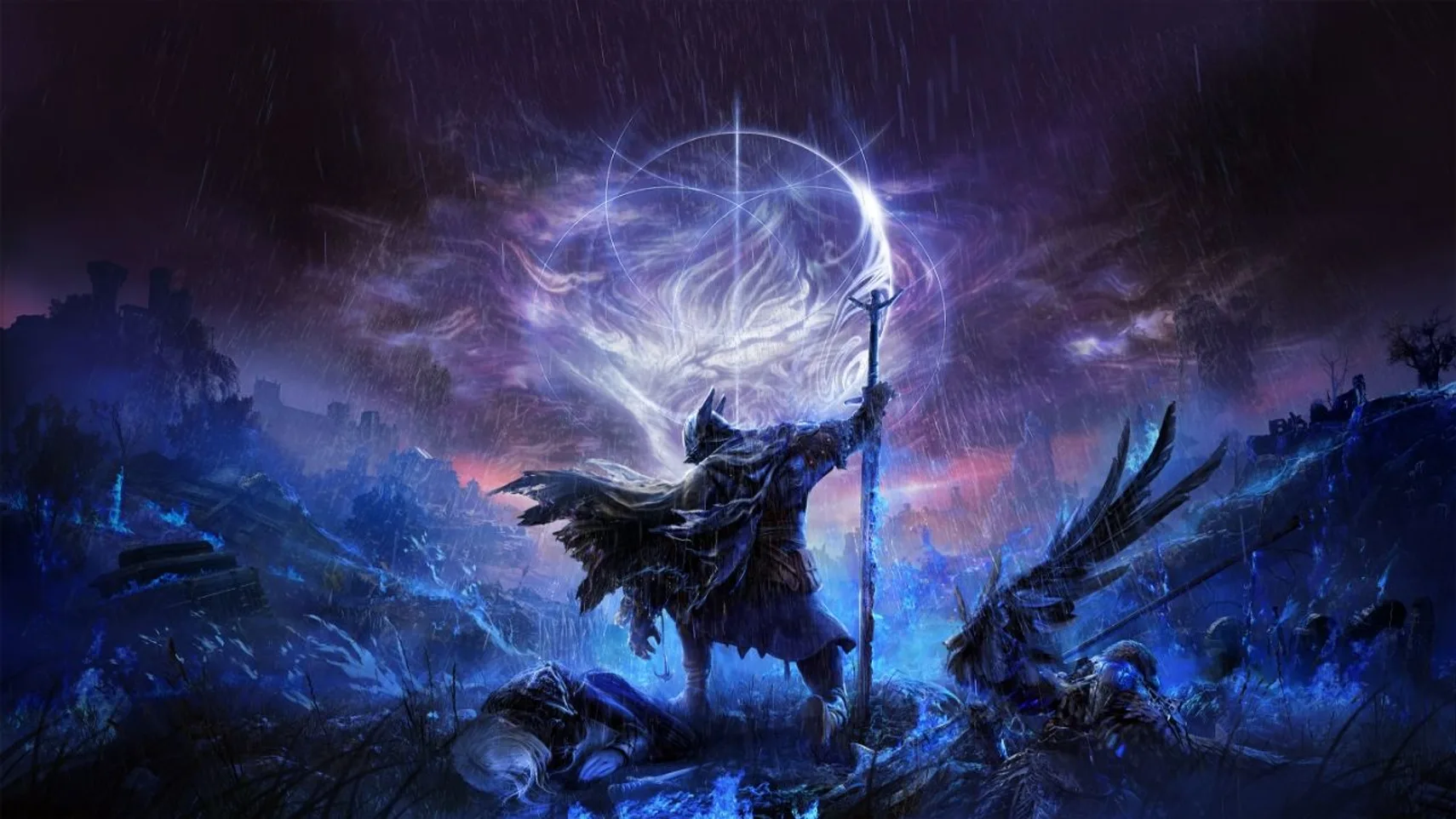 Elden Ring NightReign official key art featuring main character in dark fantasy setting