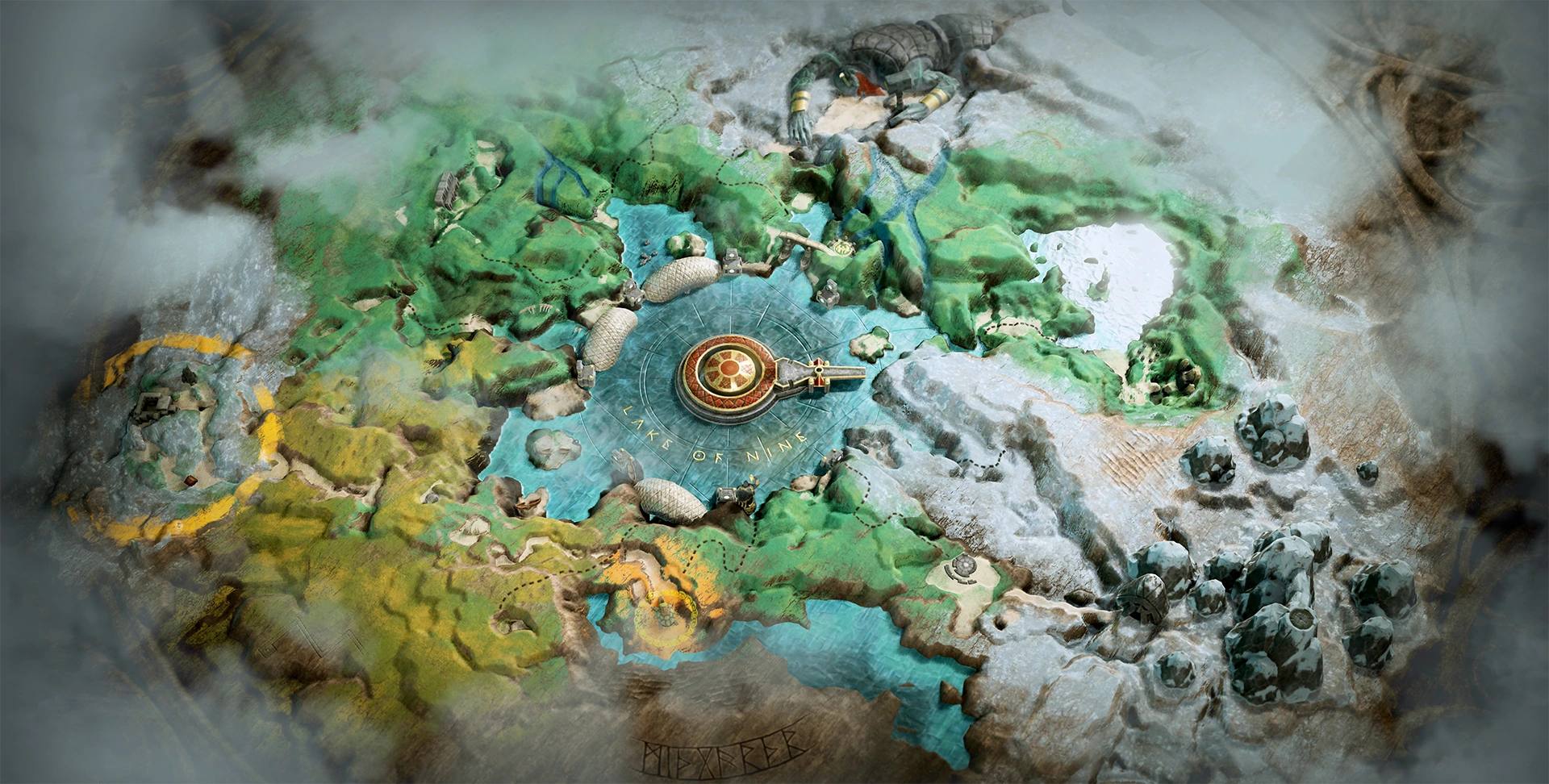 God Of War world detail