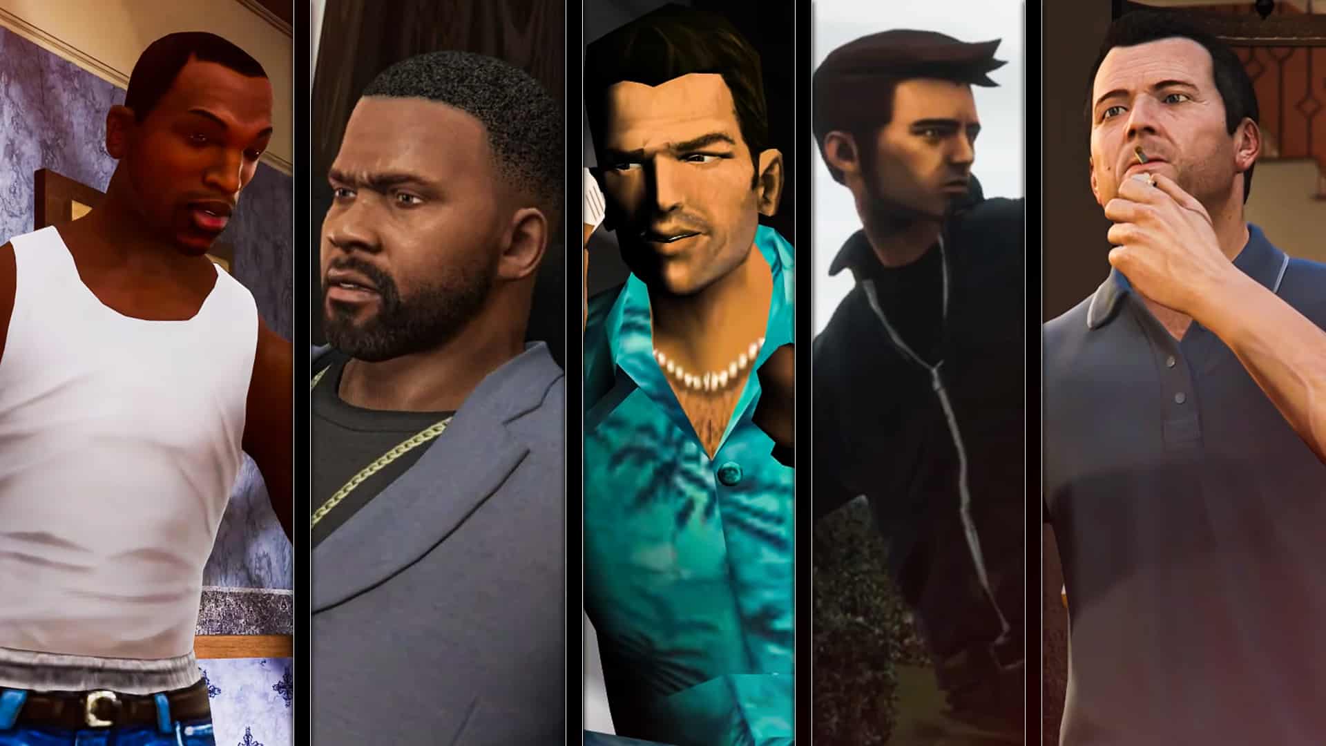 Protagonists in The Grand Theft Auto series