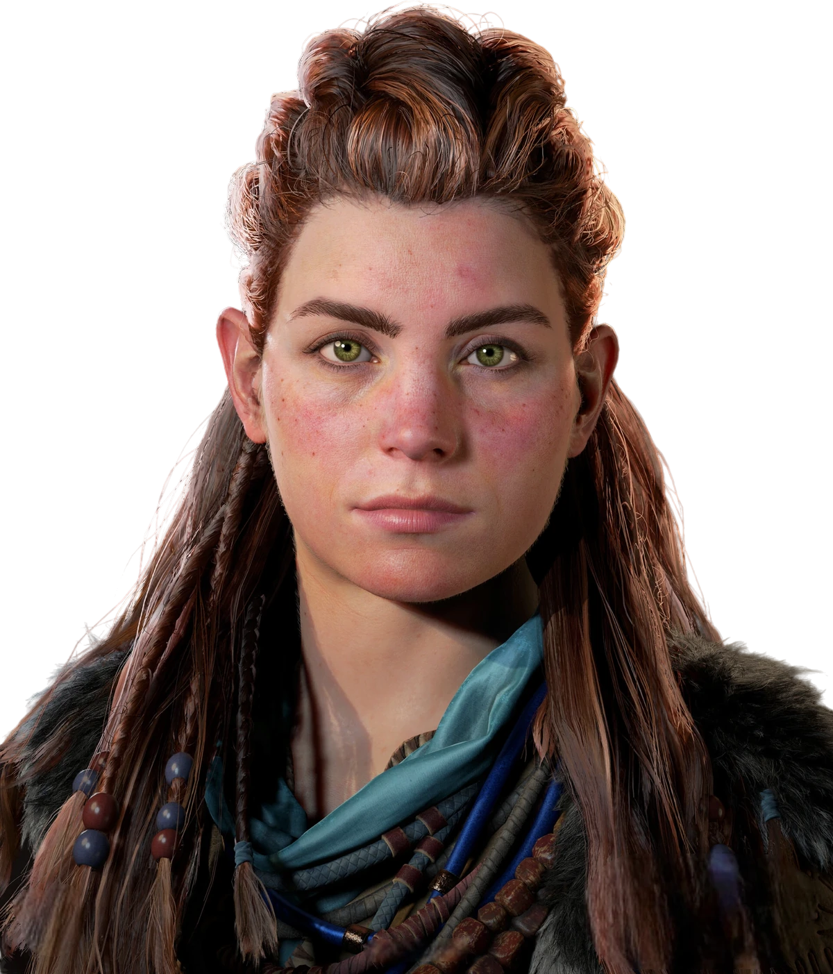 Aloy hunter character portrait