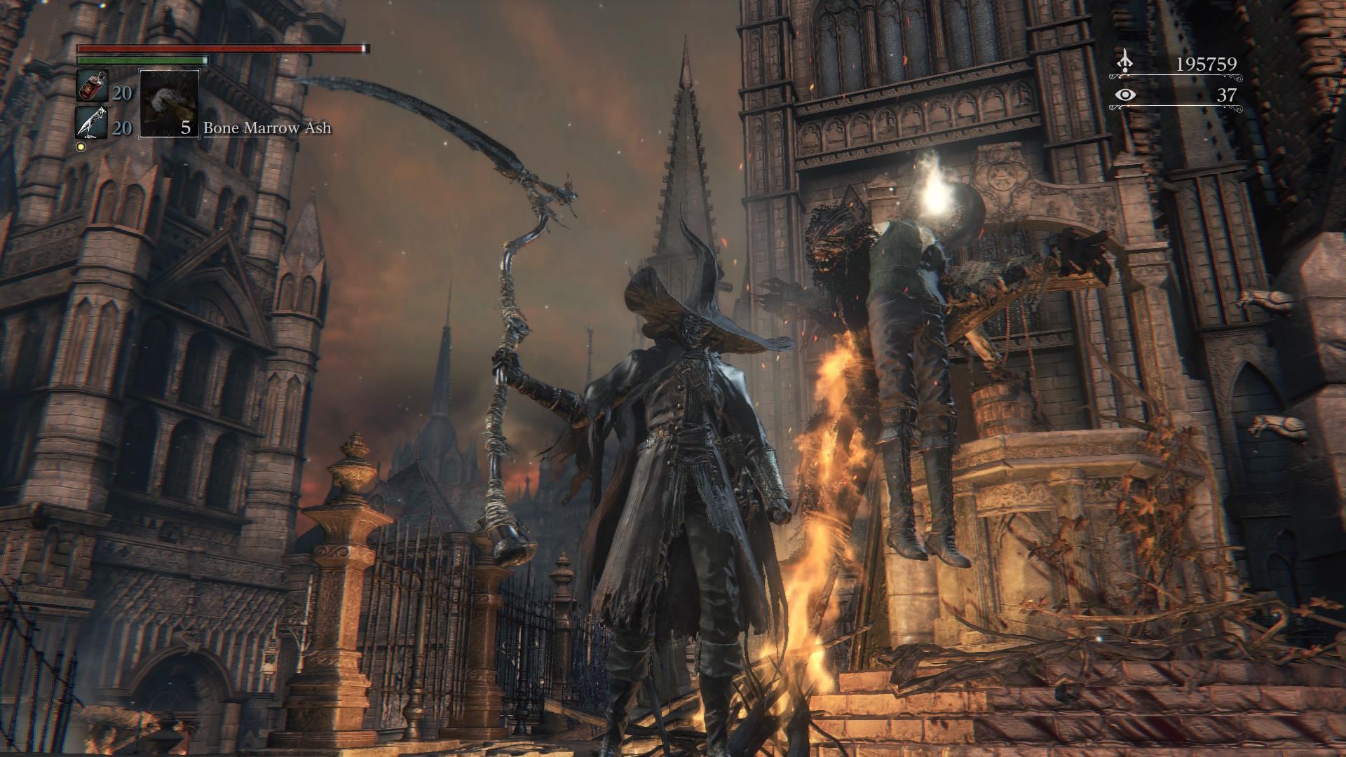 Central Yharnam in Bloodborne