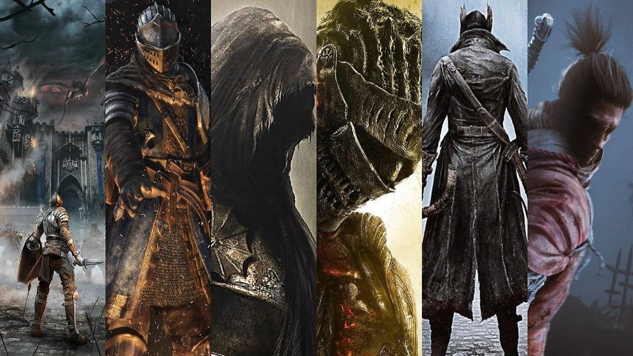 Soulsborne worlds collage