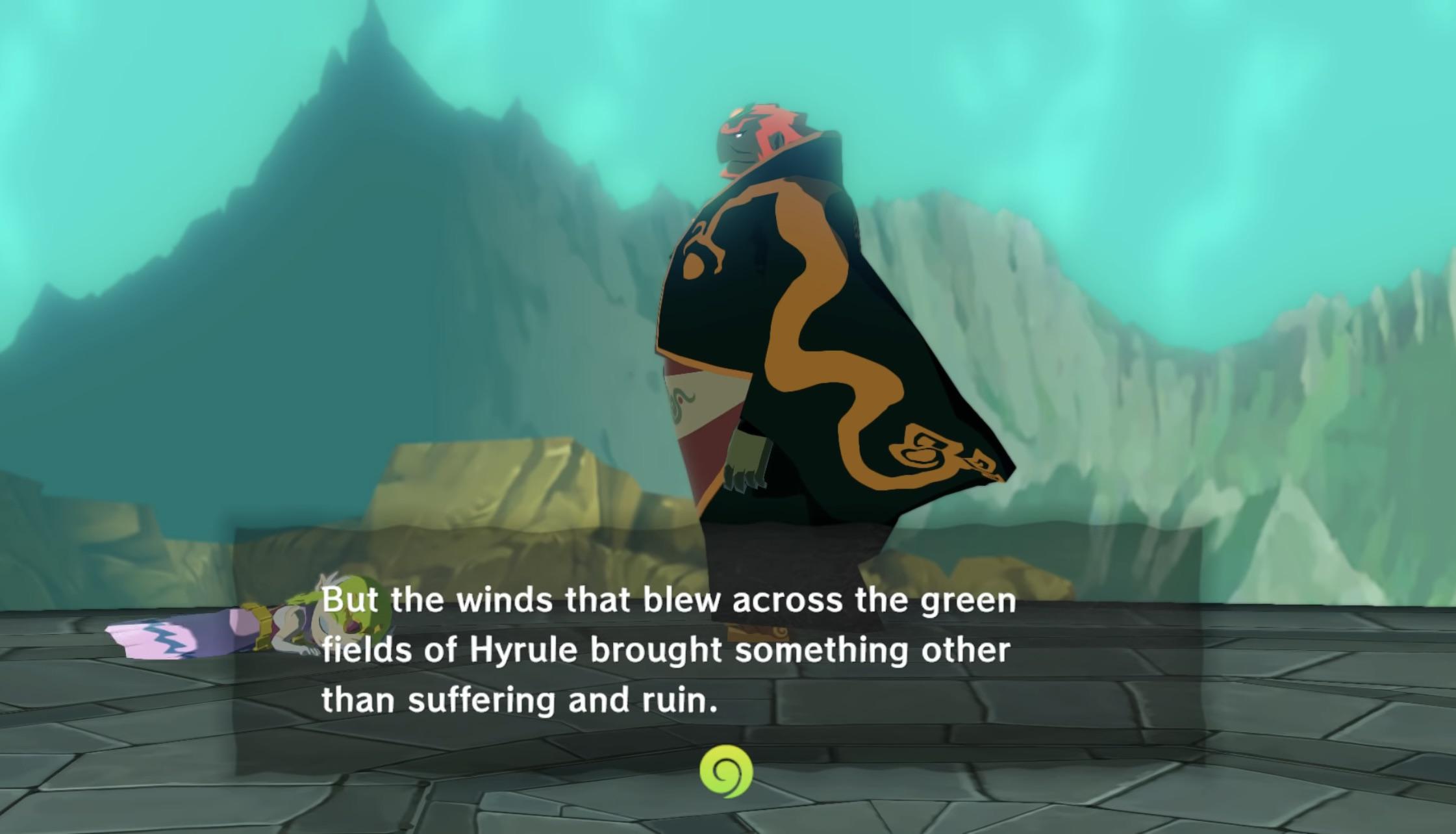 Ganondorf final duel in Wind Waker